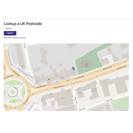 Postcode Lookup